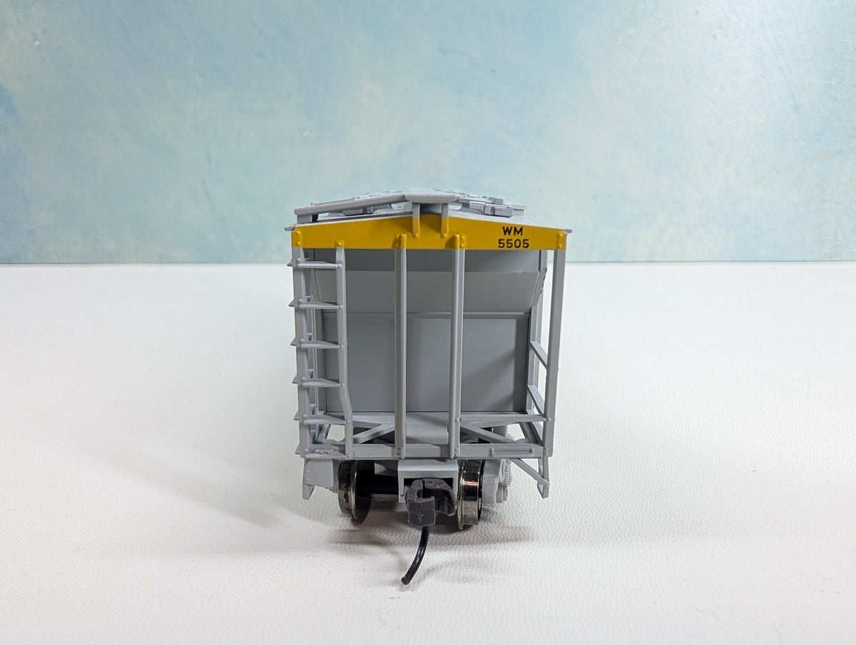 USED Atlas HO Scale PS-2 Covered Hopper Western Maryland WM #5505 Metal Wheels