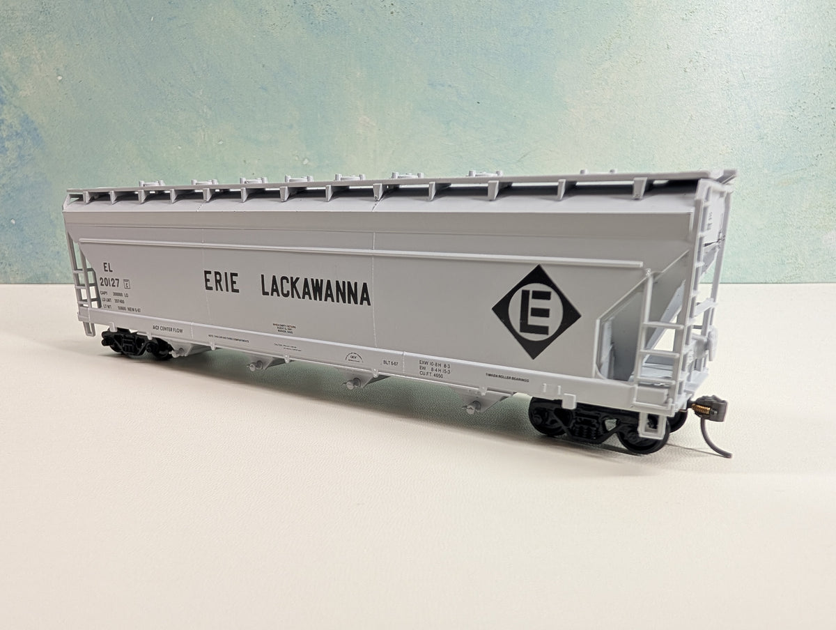 USED Athearn HO Scale ACF Covered Hopper Erie Lackawanna EL #20127 RailRunner Custom