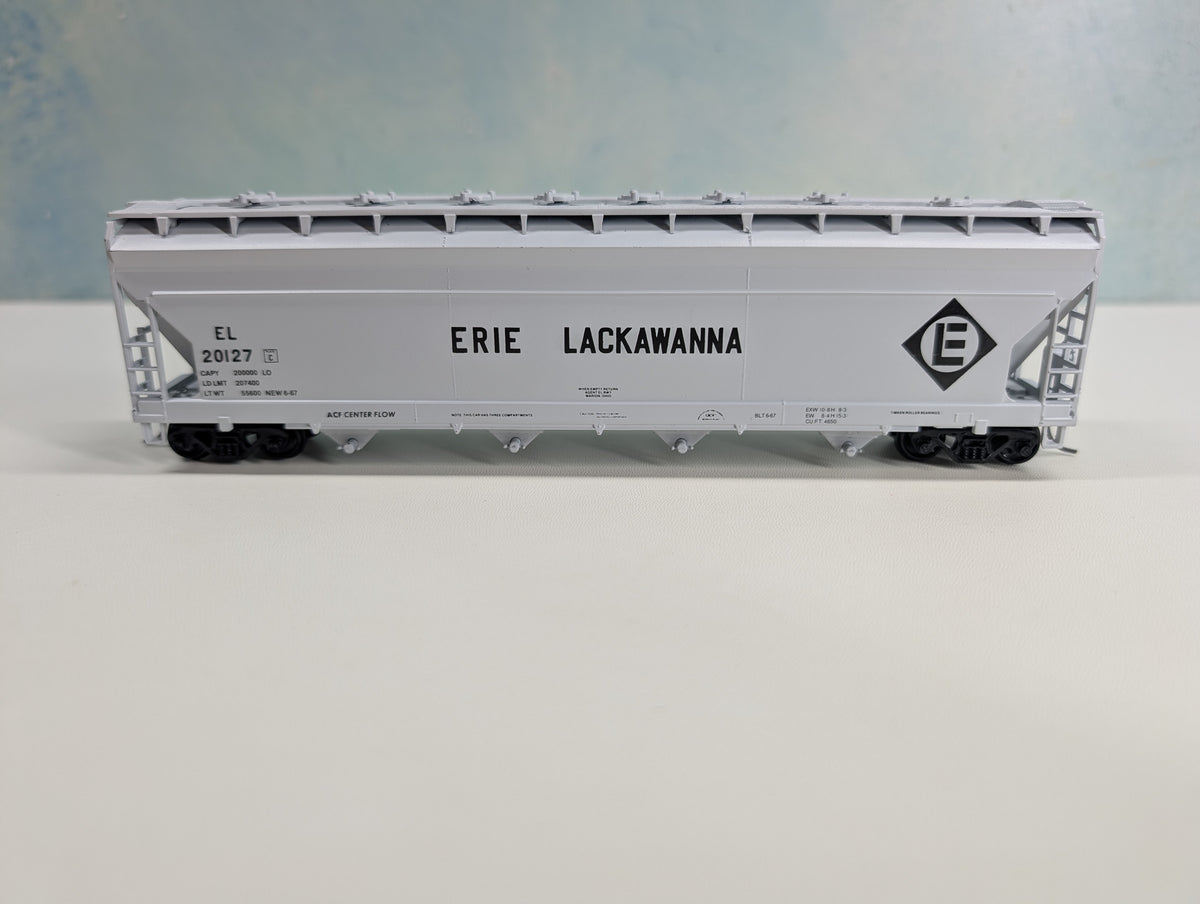 USED Athearn HO Scale ACF Covered Hopper Erie Lackawanna EL #20127 RailRunner Custom
