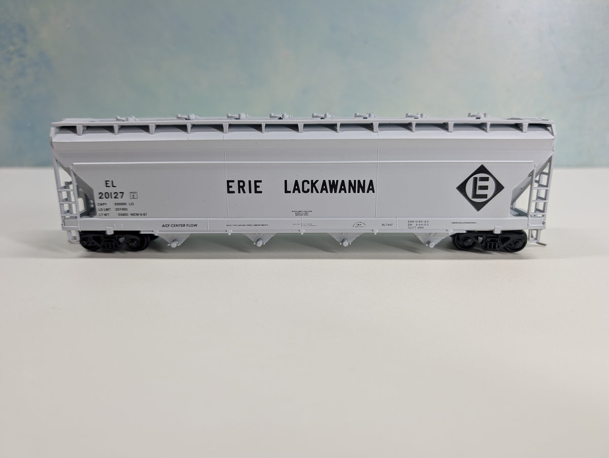 USED Athearn HO Scale ACF Covered Hopper Erie Lackawanna EL #20127 RailRunner Custom