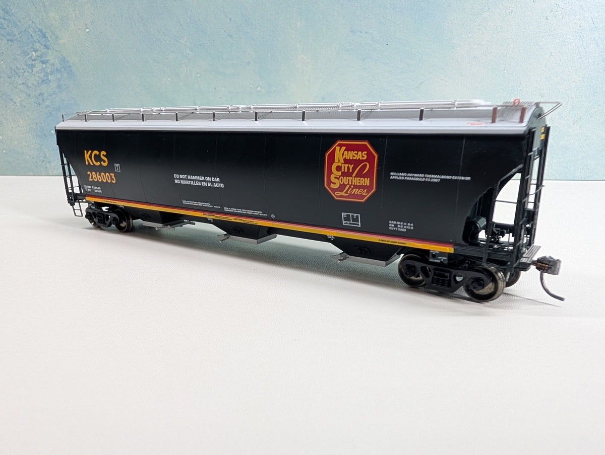USED Athearn HO Scale Trinity Covered Hopper Kansas City Southern KCS #286003 Metal Wheels