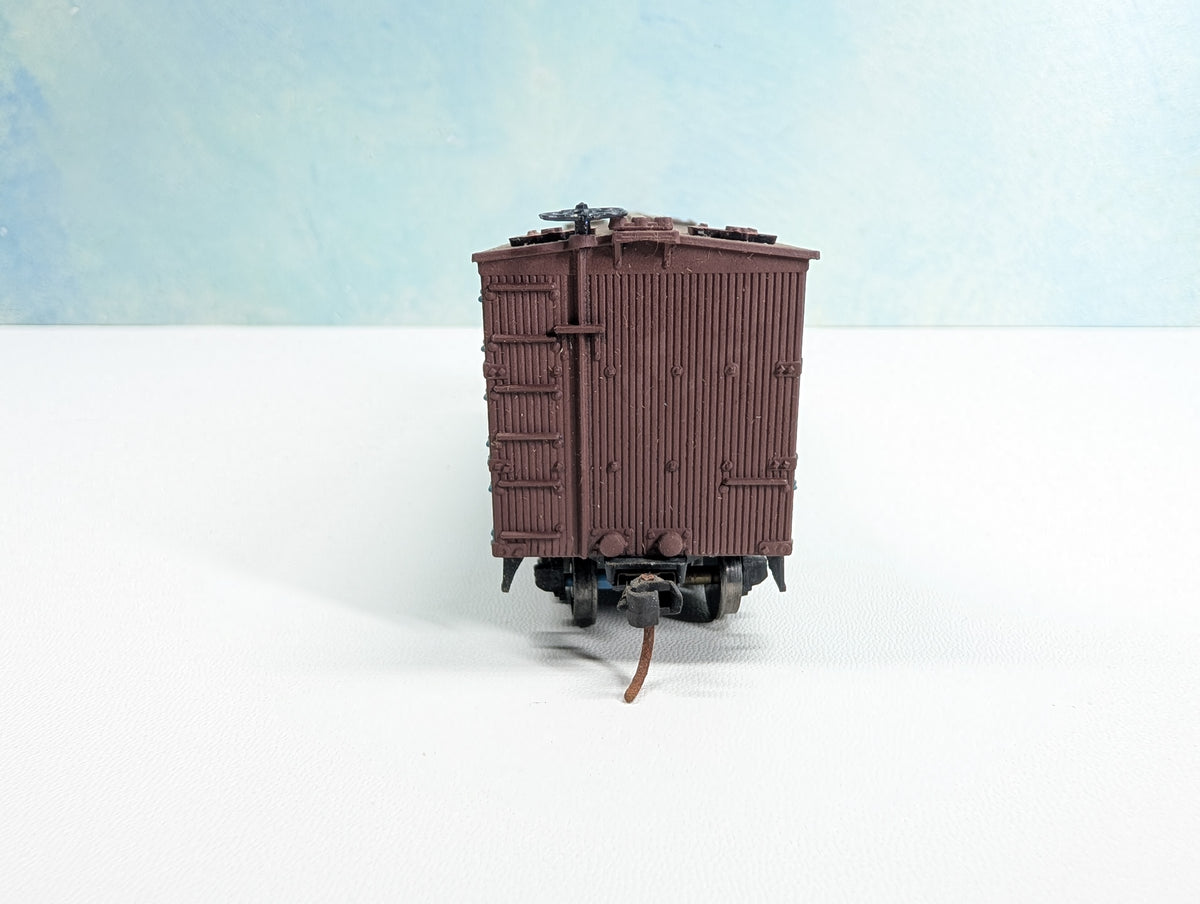 USED Roundhouse HO Scale Wood Reefer Oppenheimer Casing Co. OPPX #8003 Sausage Casings, Metal Wheels
