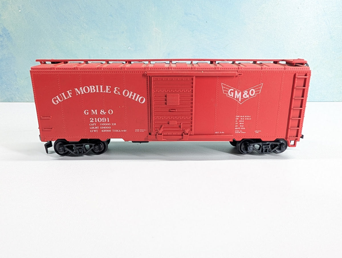 USED Athearn HO Scale 40' Box Car Gulf, Mobile & Ohio GM&O #21091