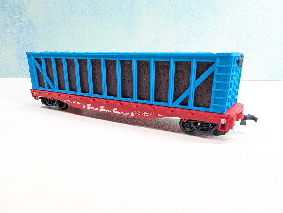 USED Bachmann HO Scale 51' Pulpwood Car Santa Fe ATSF #90850