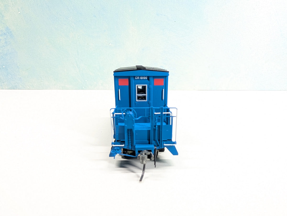 USED Bluford Shops HO Scale Transfer Caboose Conrail CR #18196 Metal Wheels