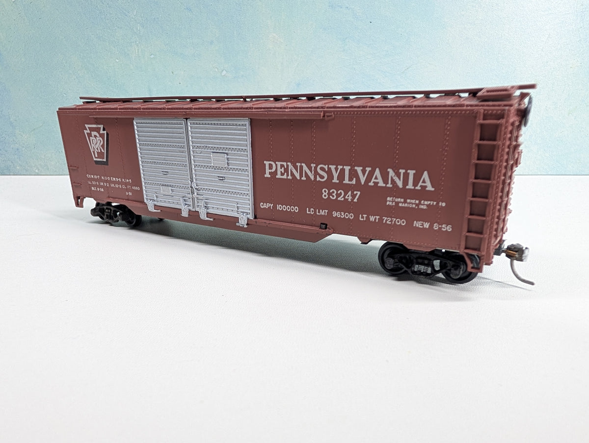 USED Athearn HO Scale 50' DD Box Car Pennsylvania PRR #83247