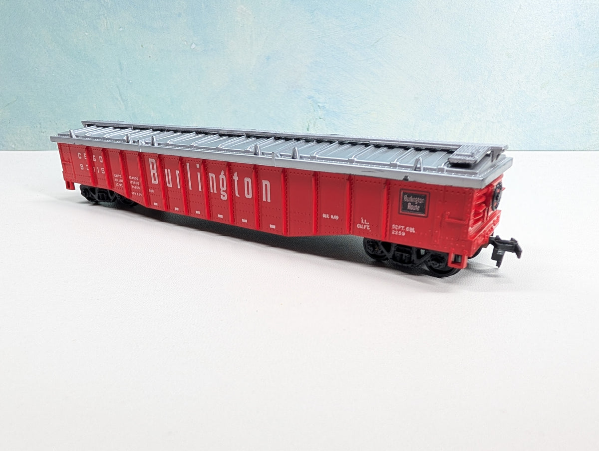 USED Athearn HO Scale Covered Gondola Burlington CB&Q #83116