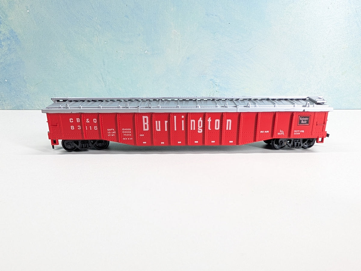 USED Athearn HO Scale Covered Gondola Burlington CB&Q #83116