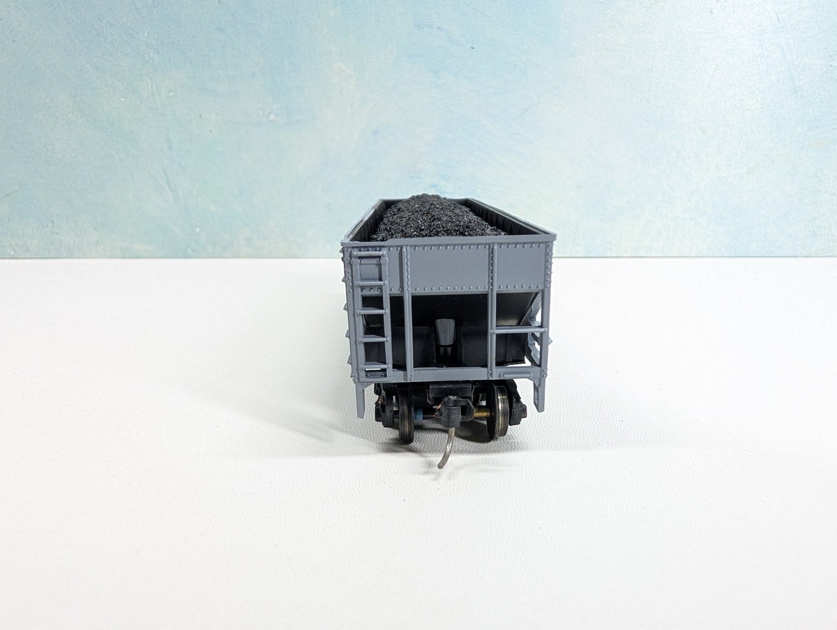 USED Athearn HO Scale Quad Hopper w/ Coal Load Western Maryland WM Metal Wheels