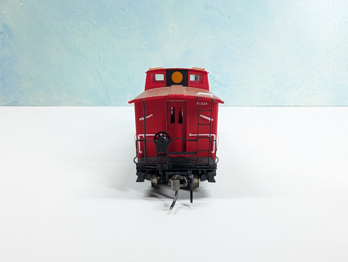 USED Life-Like HO Scale Caboose Central Railroad of New Jersey #91534 Metal Wheels