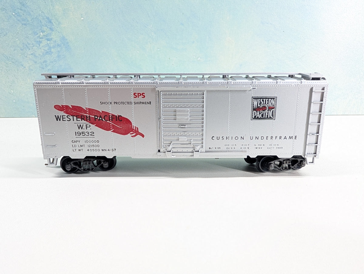 USED Athearn HO Scale 40' Box Car Western Pacific WP #19532