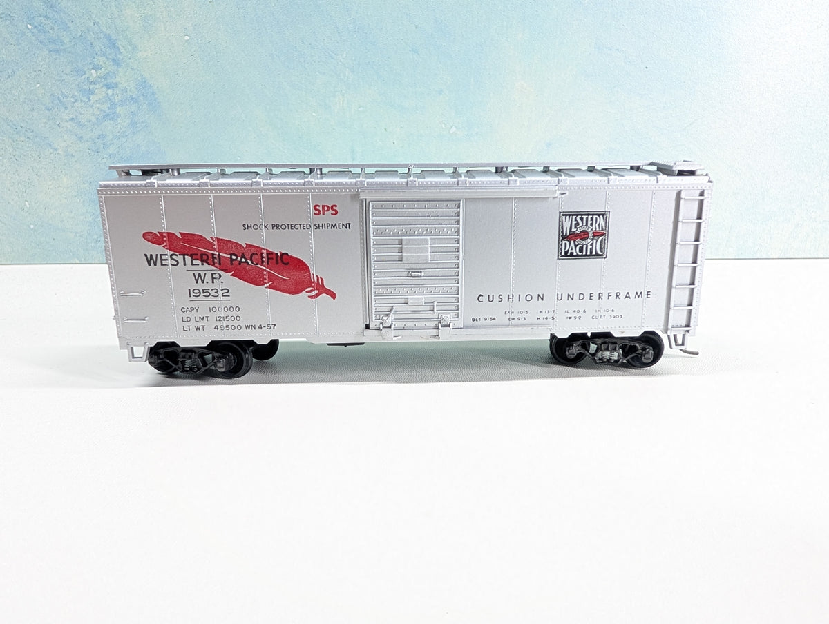USED Athearn HO Scale 40' Box Car Western Pacific WP #19532