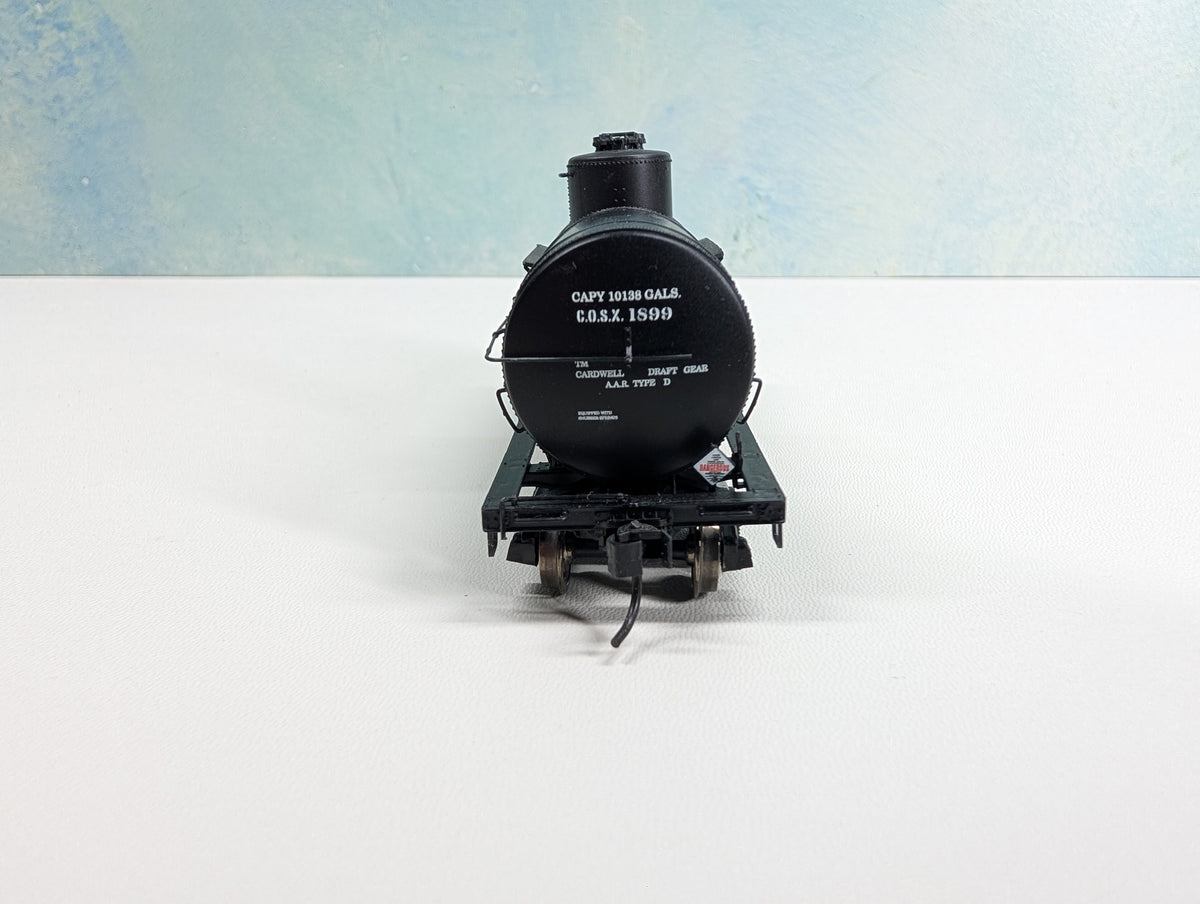 USED Life-Like HO Scale Single Dome Tank Car Mid-Continent Petroleum Corp. COSX #1899 Metal Wheels