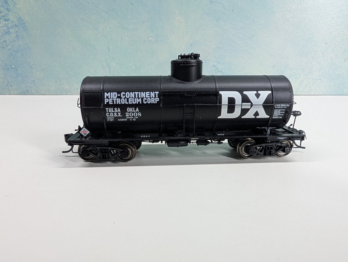 USED Life-Like HO Scale Single Dome Tank Car Mid-Continent Petroleum Corp. COSX #2008 Metal Wheels