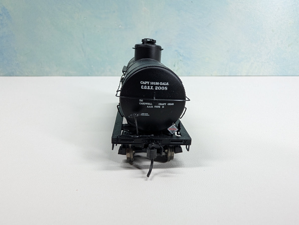 USED Life-Like HO Scale Single Dome Tank Car Mid-Continent Petroleum Corp. COSX #2008 Metal Wheels