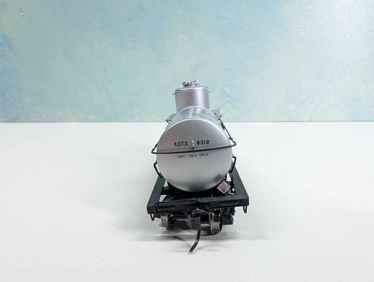 USED Life-Like HO Scale Single Dome Tank Car Kanotex KOTX #8312 Metal Wheels