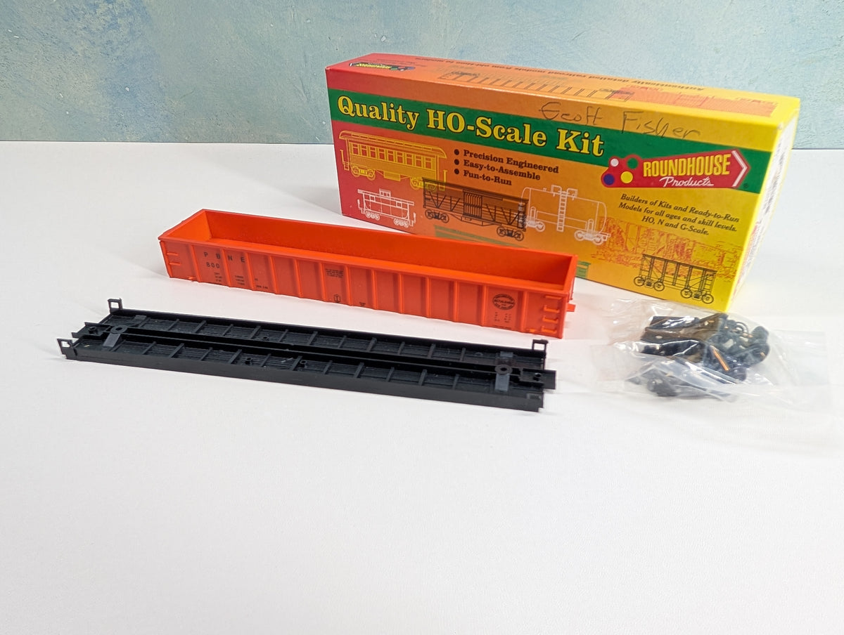 USED Roundhouse HO Scale 50' Mill Gondola Philadelphia, Bethlehem and New England PBNE #800 KIT