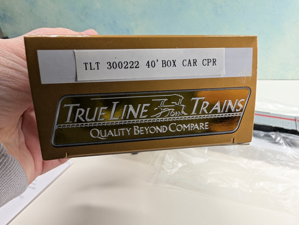 True Line 300222 HO Scale 40' Box Car Canadian Pacific CP #4907 Metal Wheels