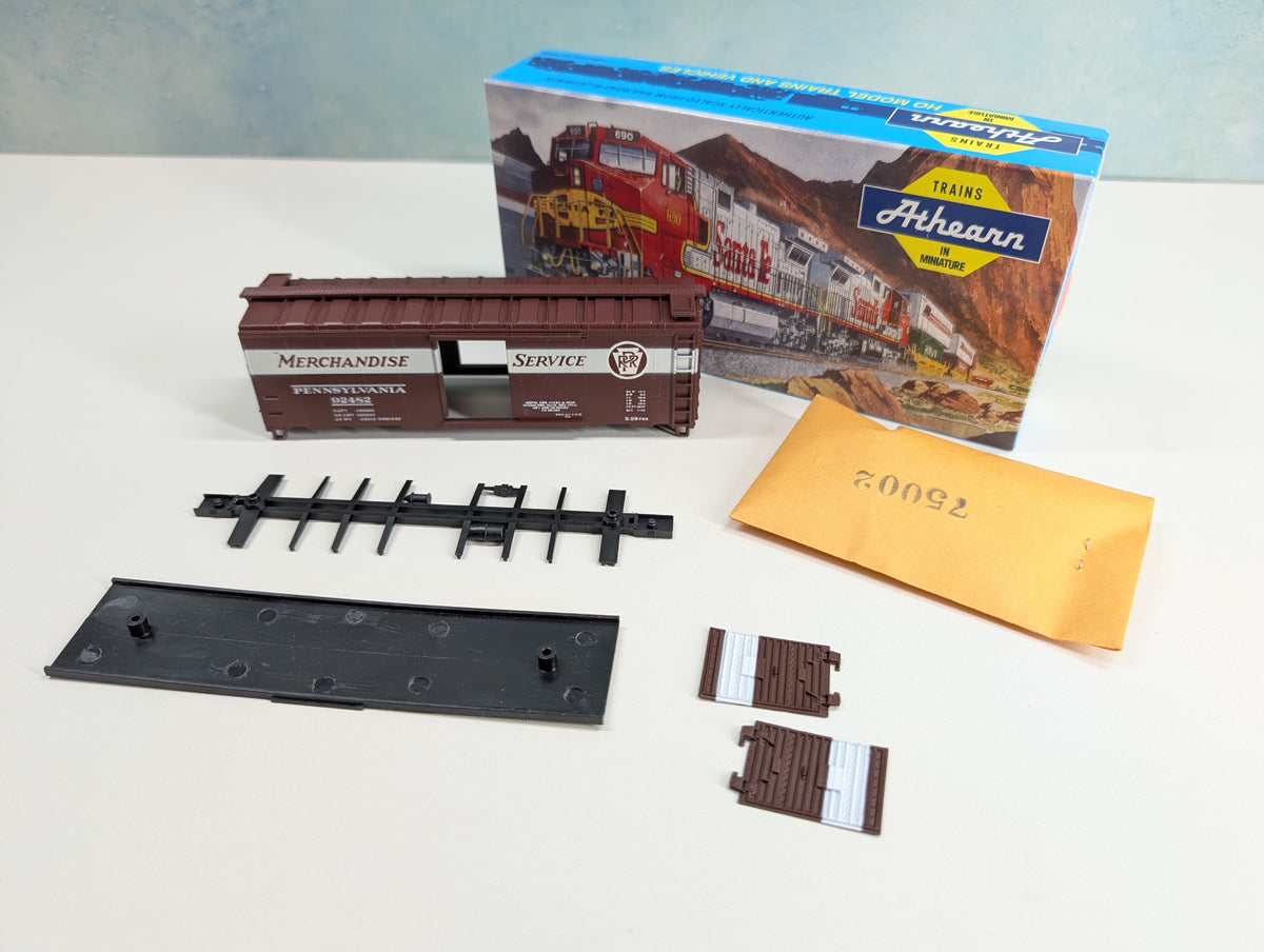 USED Athearn HO Scale 40' Box Car Pennsylvania PRR #92482 KIT