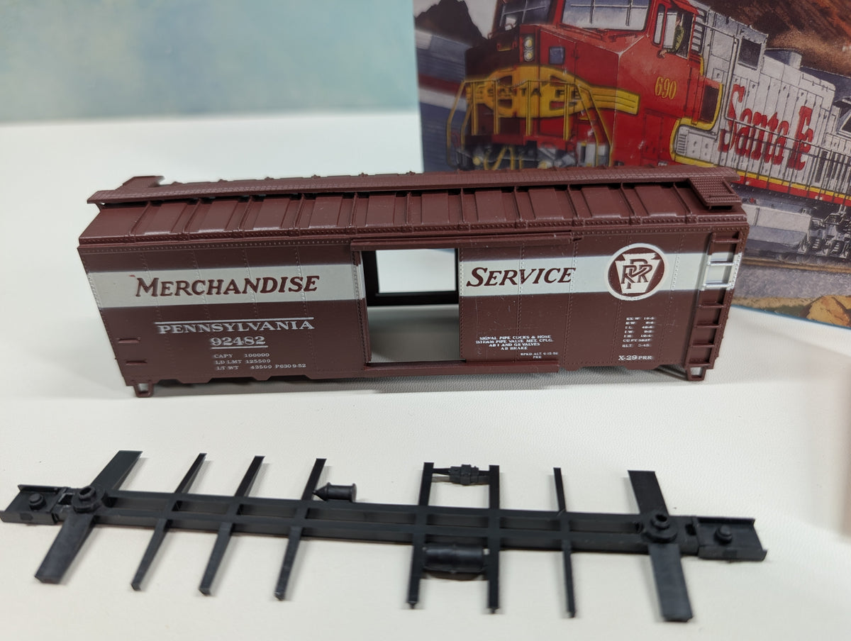 USED Athearn HO Scale 40' Box Car Pennsylvania PRR #92482 KIT