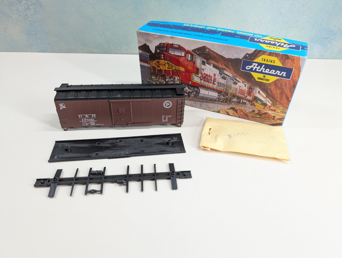 USED Athearn HO Scale 40' Box Car Delaware and Hudson D&H #17886 Branchline Custom KIT