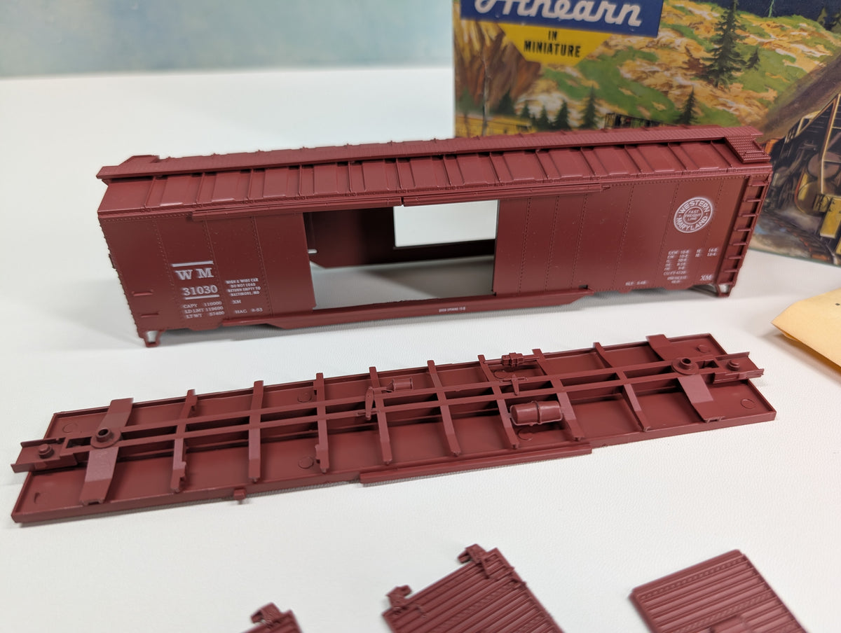 USED Athearn HO Scale 50' DD Box Car Western Maryland WM #31030 KIT