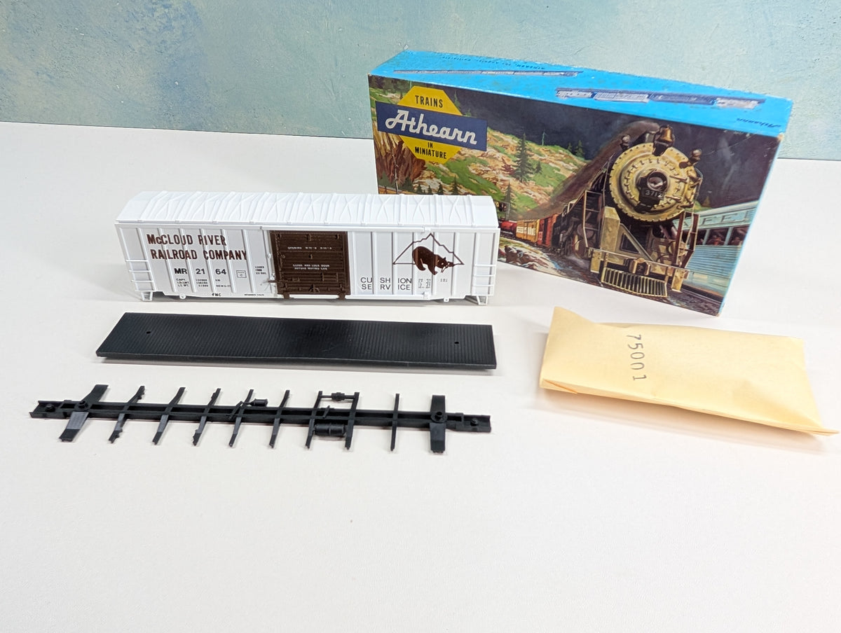 USED Athearn HO Scale 50' Box Car McCloud River MR #2164 Bev-Bel KIT