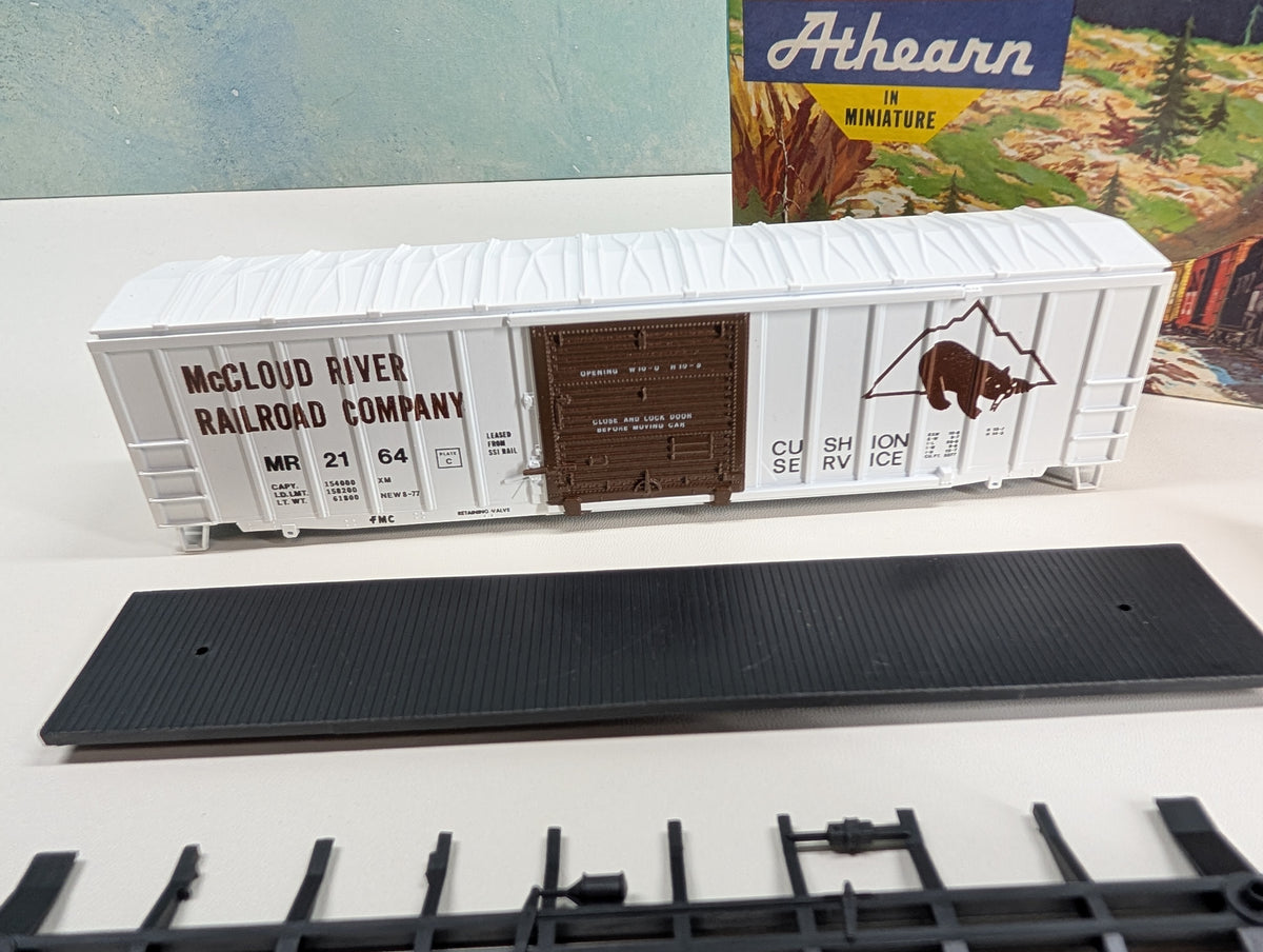 USED Athearn HO Scale 50' Box Car McCloud River MR #2164 Bev-Bel KIT
