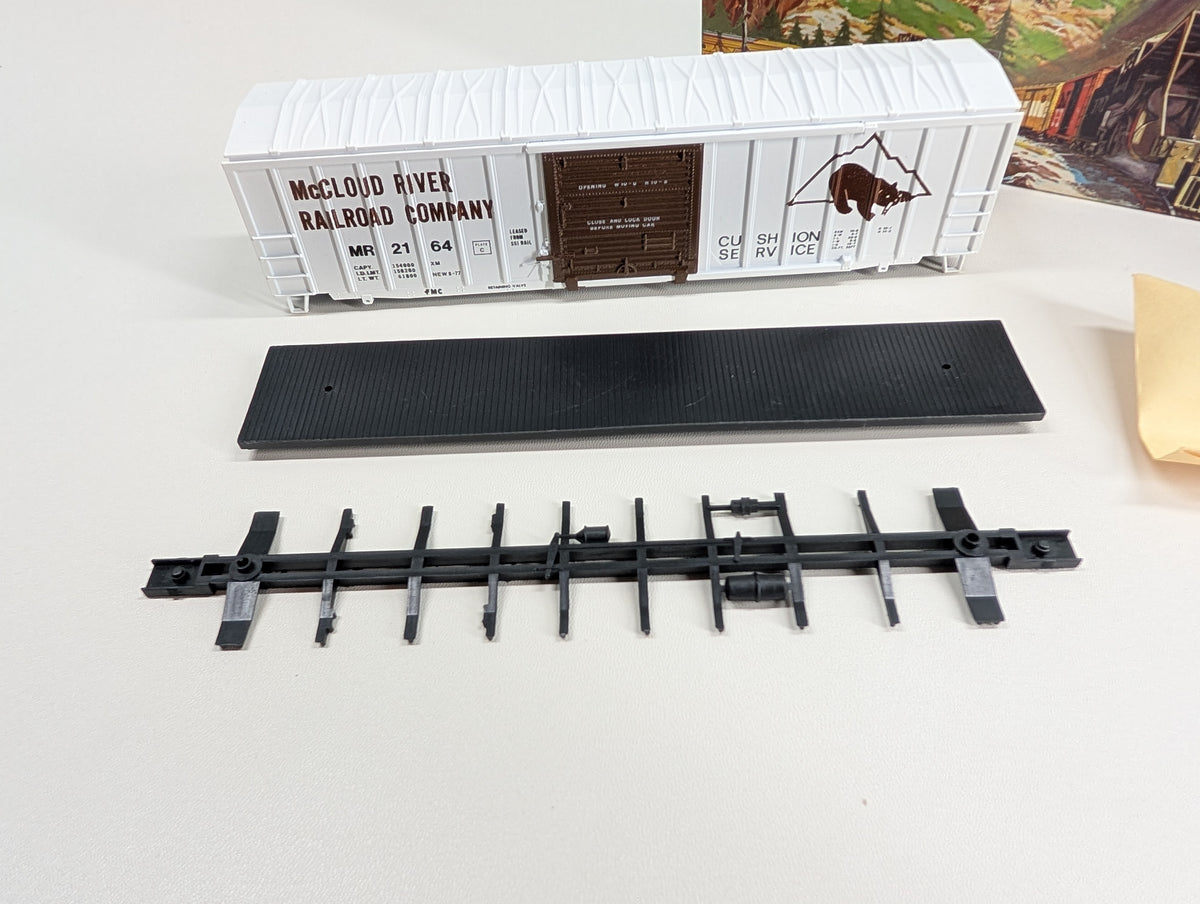 USED Athearn HO Scale 50' Box Car McCloud River MR #2164 Bev-Bel KIT