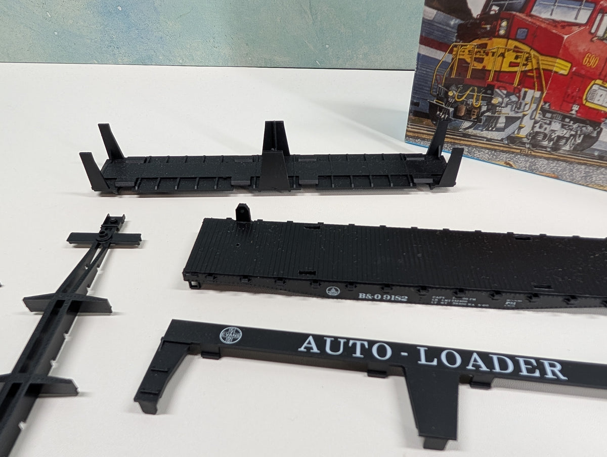 USED Athearn 1482 HO Scale Autoloader, Auto Carrier Baltimore and Ohio B&O #9182 KIT