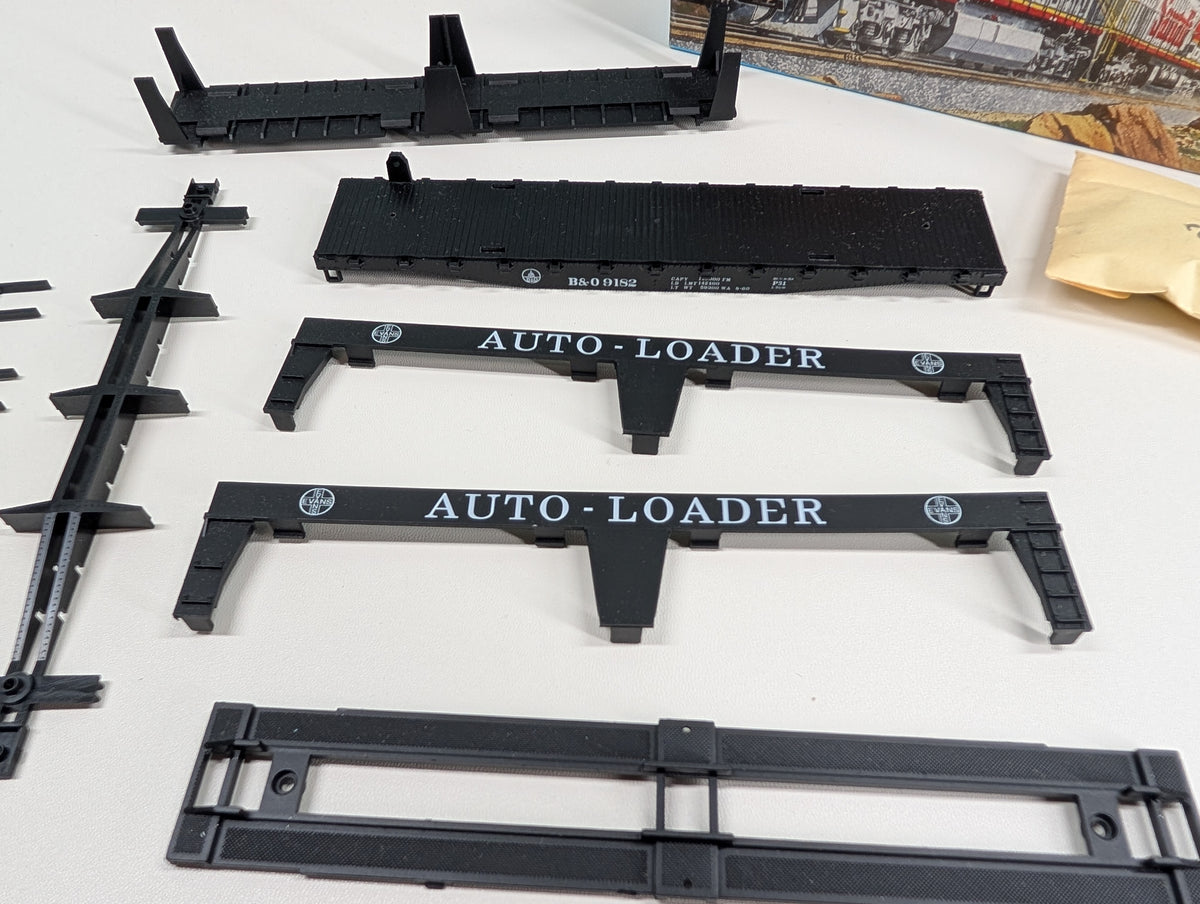 USED Athearn 1482 HO Scale Autoloader, Auto Carrier Baltimore and Ohio B&O #9182 KIT