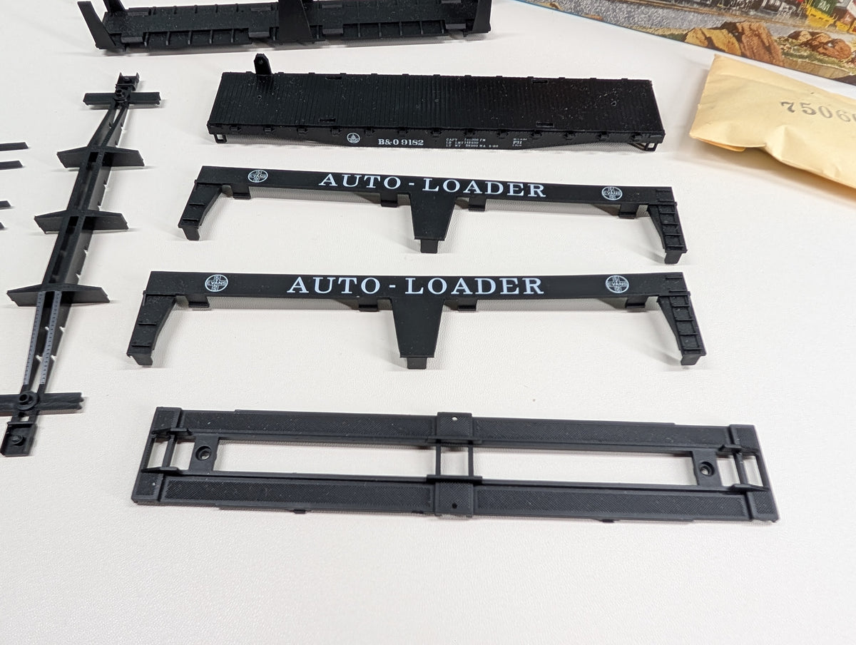 USED Athearn 1482 HO Scale Autoloader, Auto Carrier Baltimore and Ohio B&O #9182 KIT