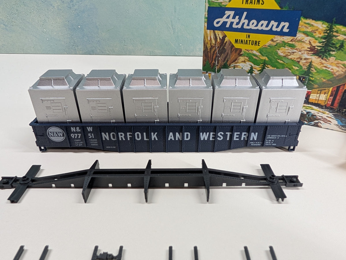 USED Athearn 1676 HO Scale Frozen Food Gondola Norfolk & Western N&W #97751 KIT