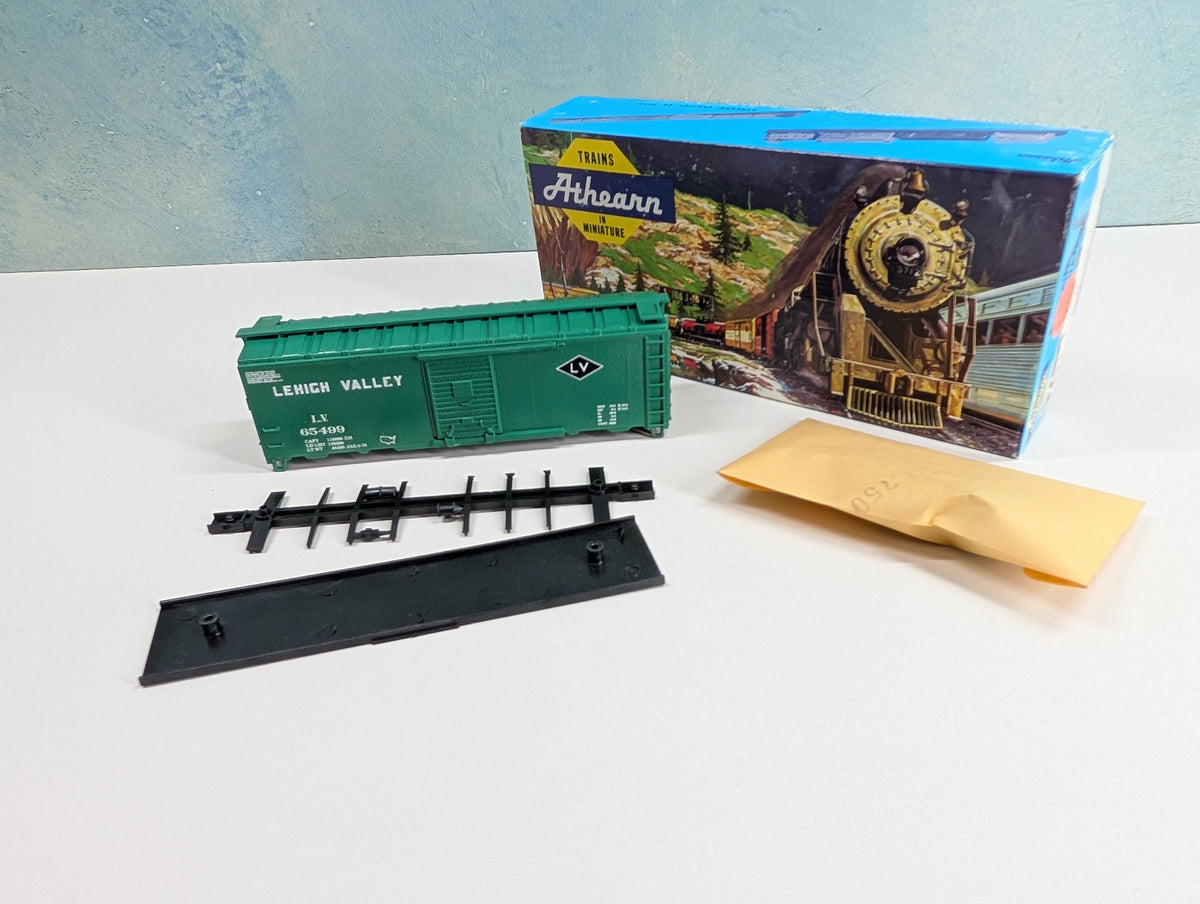 USED Athearn HO Scale 40' Box Car Lehigh Valley LV #65499 Custom KIT