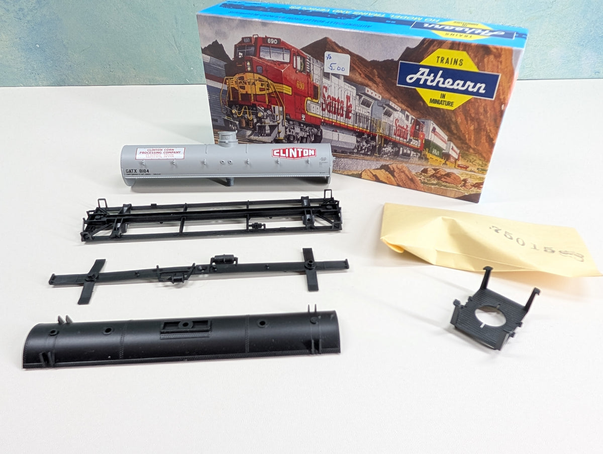 USED Athearn HO Scale Chemical Tank Car Clinton Corn GATX #8184 KIT