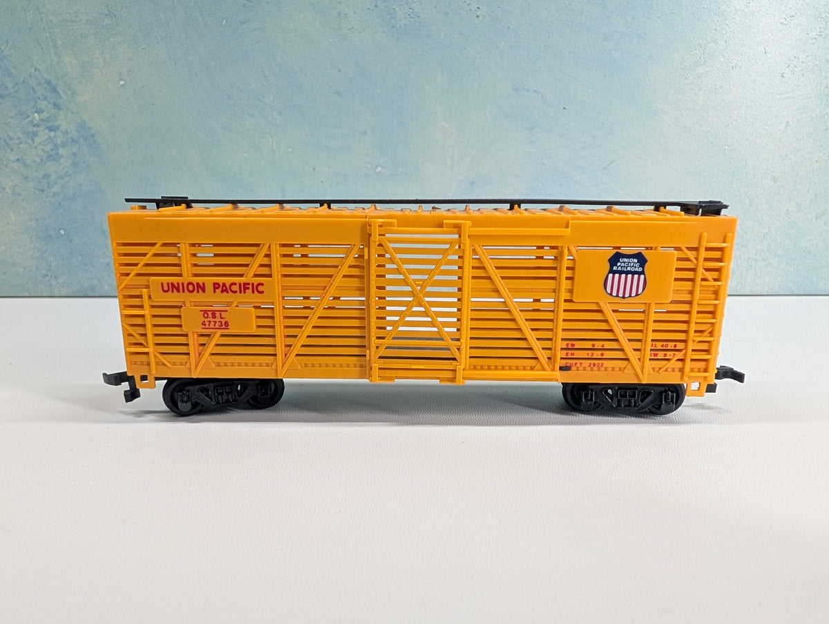 USED Bachmann HO Scale Cattle Stock Car Union Pacific OSL #47736