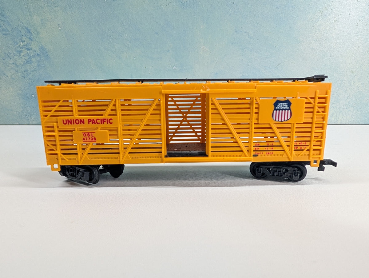 USED Bachmann HO Scale Cattle Stock Car Union Pacific OSL #47736