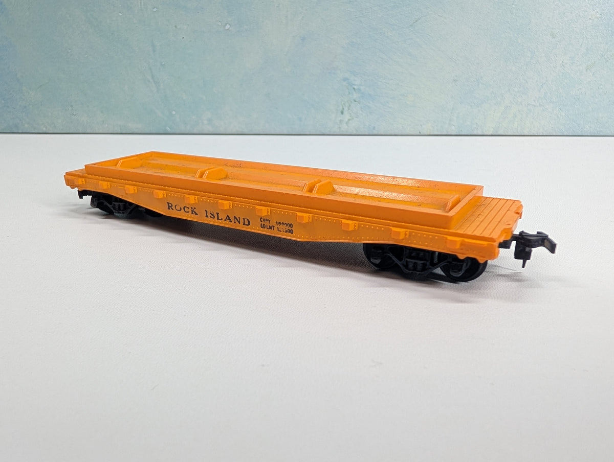 USED Mantua HO Scale Flat Car Rock Island