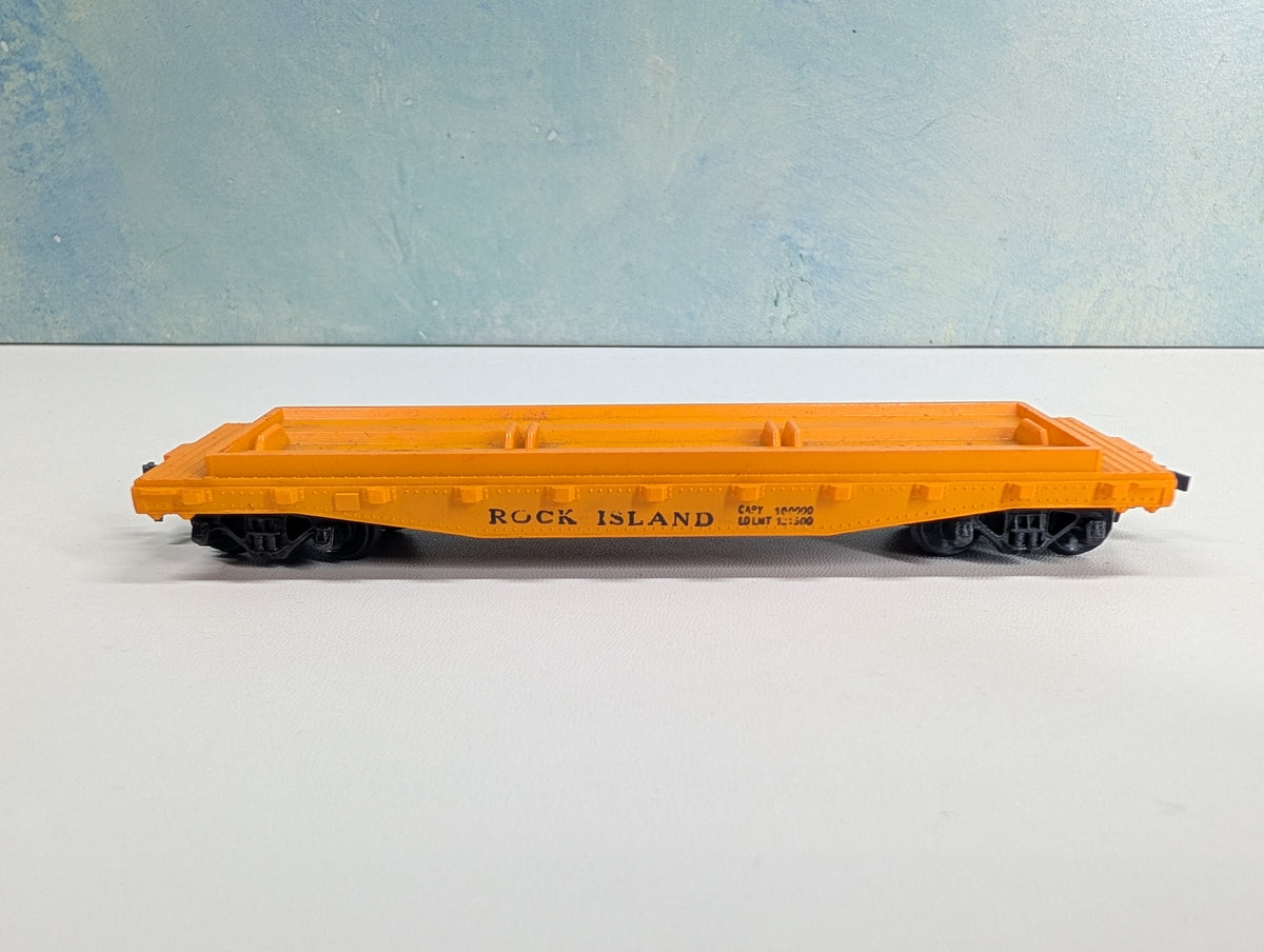 USED Mantua HO Scale Flat Car Rock Island