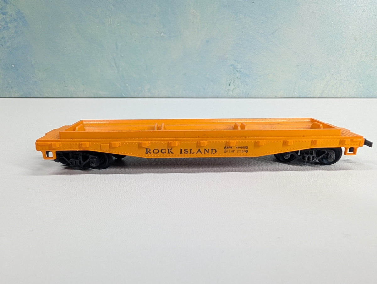 USED Mantua HO Scale Flat Car Rock Island