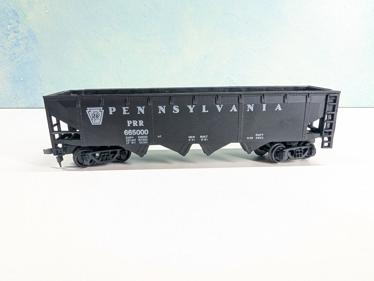 USED AHM HO Scale Quad Hopper Pennsylvania PRR #665000