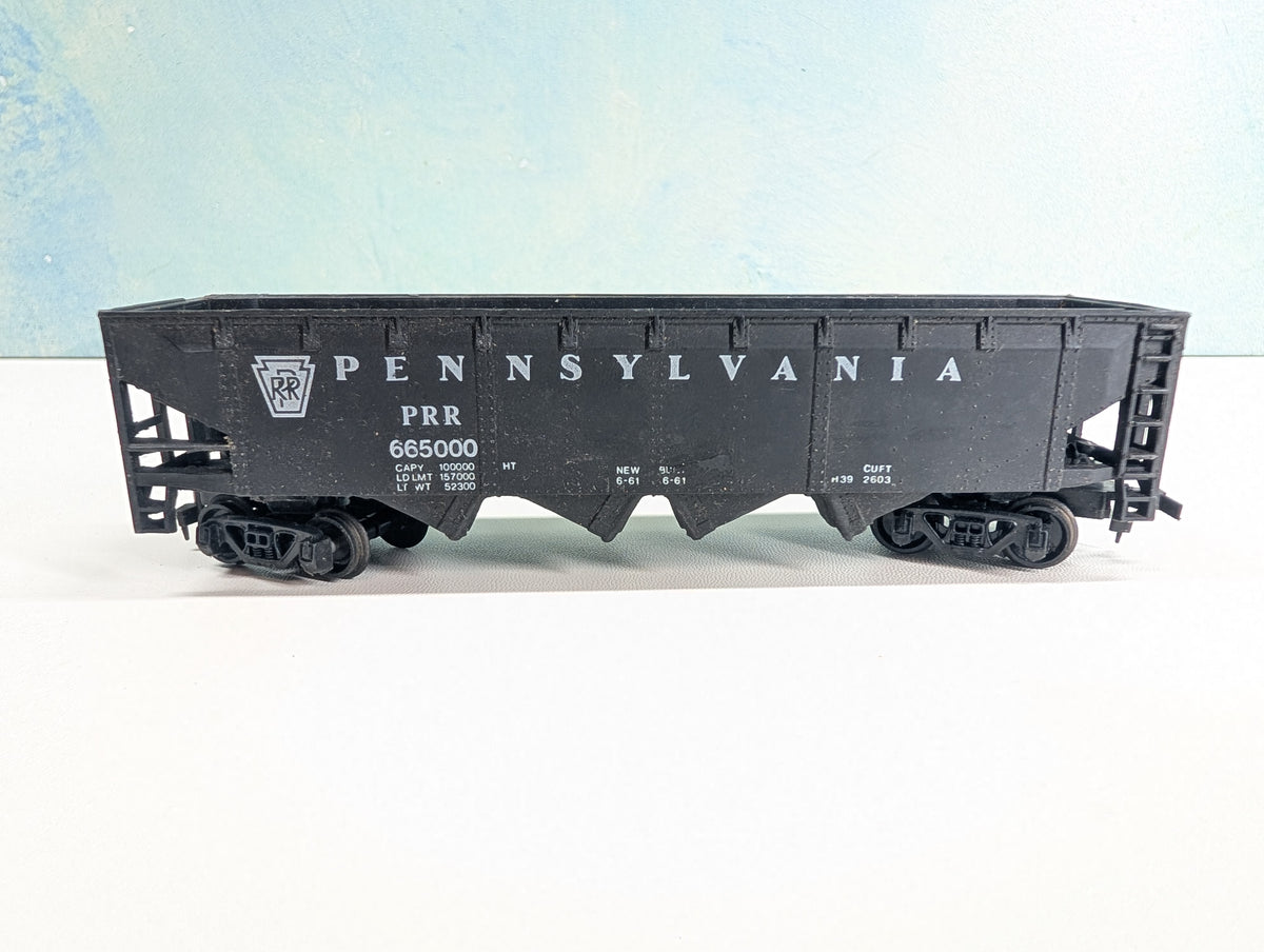USED AHM HO Scale Quad Hopper Pennsylvania PRR #665000