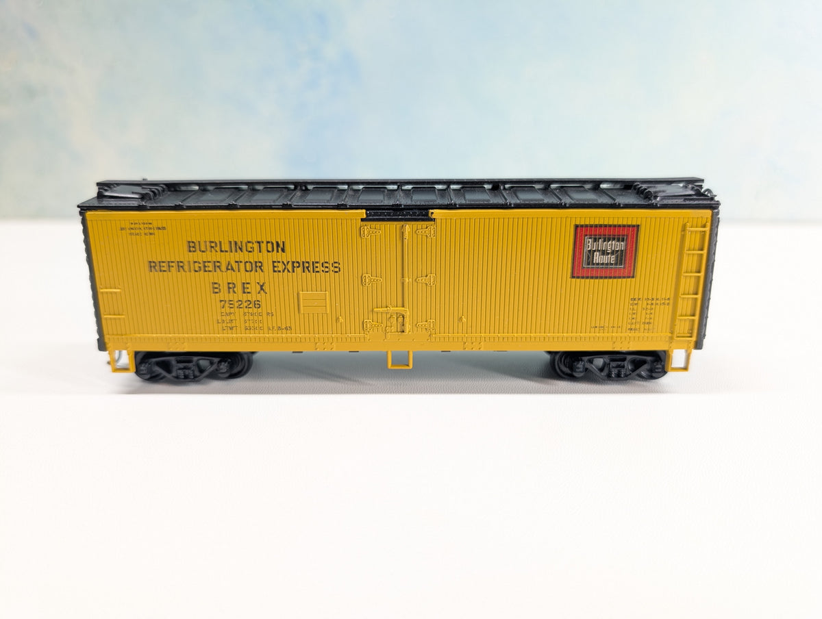USED Athearn HO Scale 40' Reefer Burlington BREX #75226