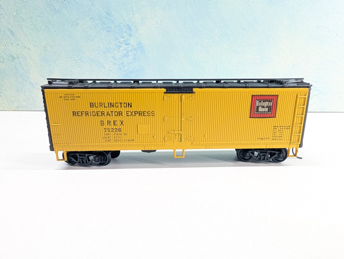 USED Athearn HO Scale 40' Reefer Burlington BREX #75226