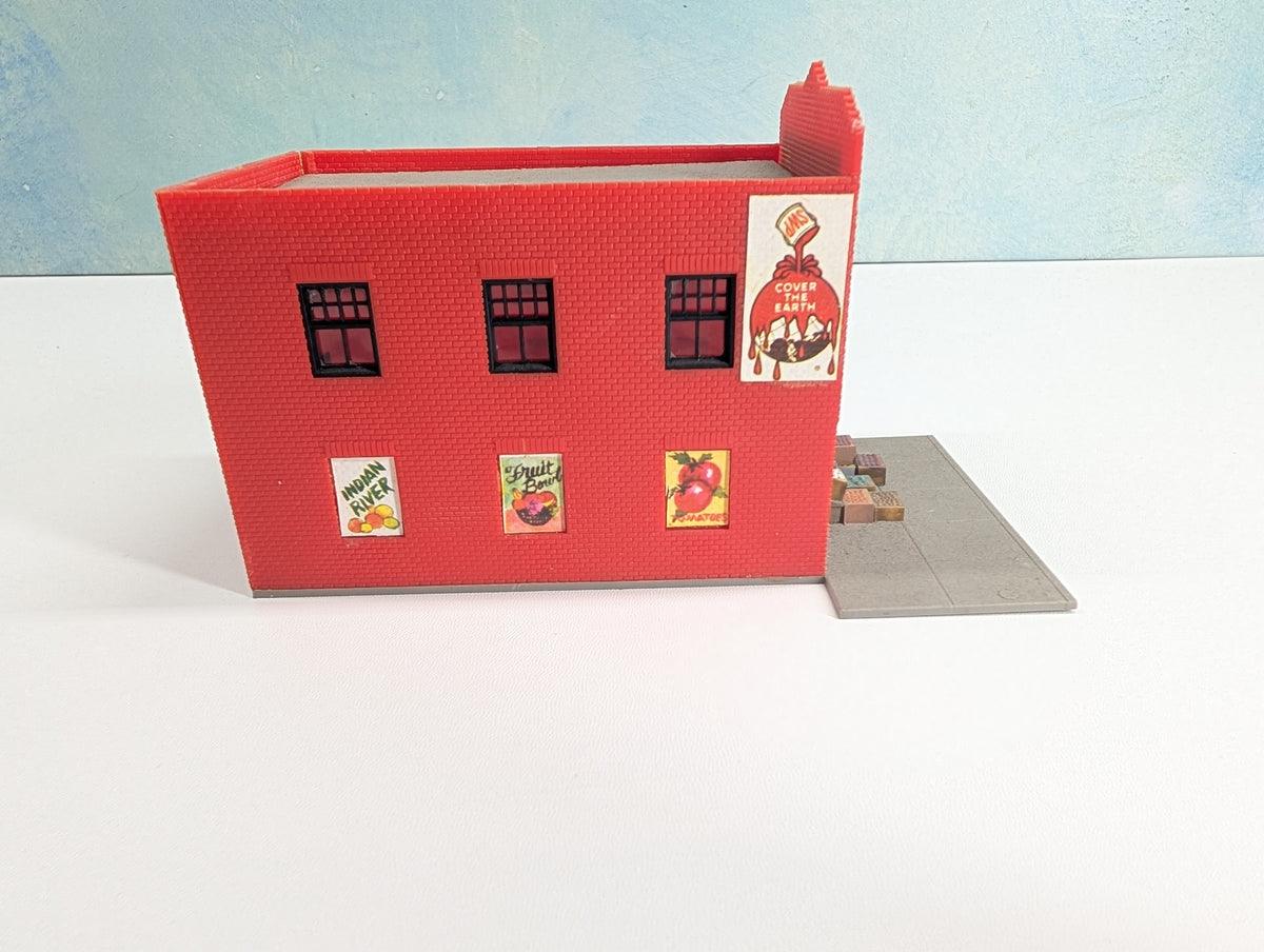 USED Tyco HO Scale JD Brade Dentist, Joe's Fruits & Vegetables, Brick Storefront