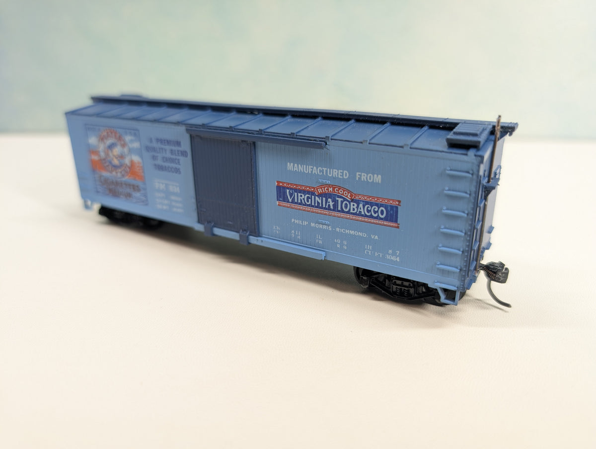 USED TRAIN MINIATURE HO Scale 40' Wood Box Car, Tobacco Series Player's Navy Cut PM #834 Virginia Tobacco
