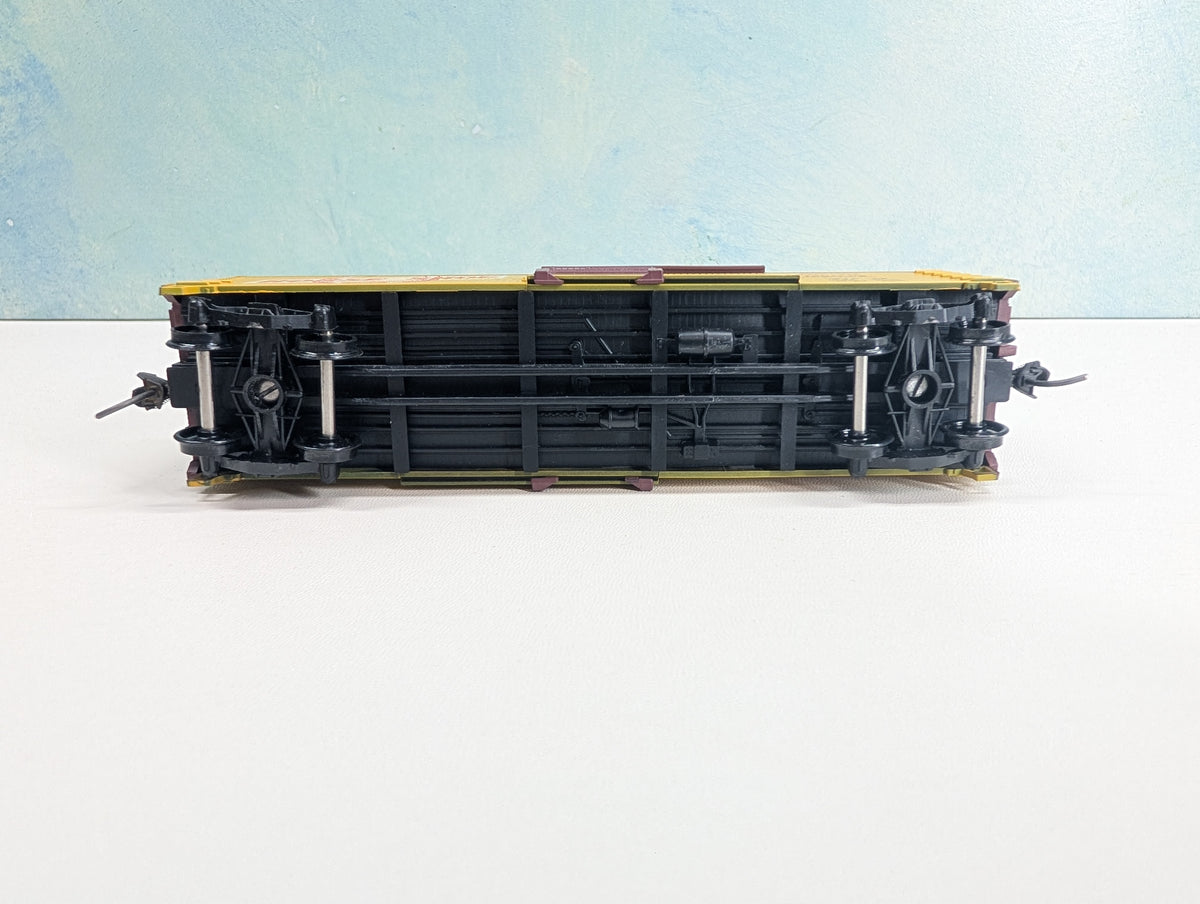 USED TRAIN MINIATURE HO Scale 40' Wood Box Car, Tobacco Series Horse Shoe Tobacco PTC #92