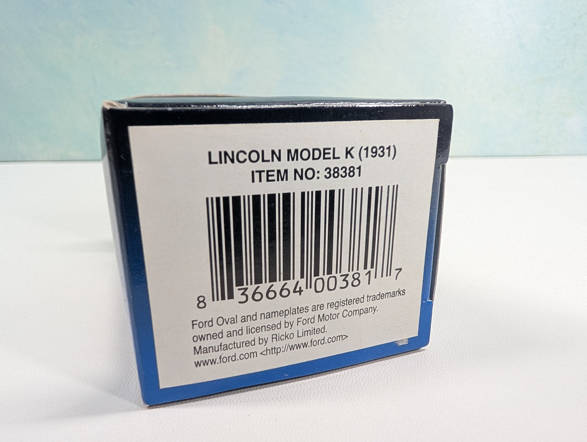 USED Ricko 38381 HO Scale Lincoln Model K (1931)