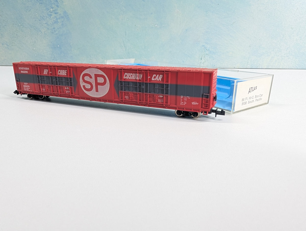 USED Atlas 3132 N Scale 86' HI-Cube Box Car Southern Pacific SP #615275