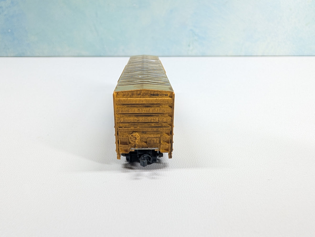 USED Atlas 50002414 N Scale Weathered FMC SD Box Car Railbox RBOX #17756